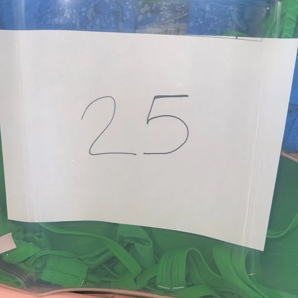 Victoria's Secret Leaf Print Bikini - Black & Green 32C bombshell/M NWT - Picture 7 of 12